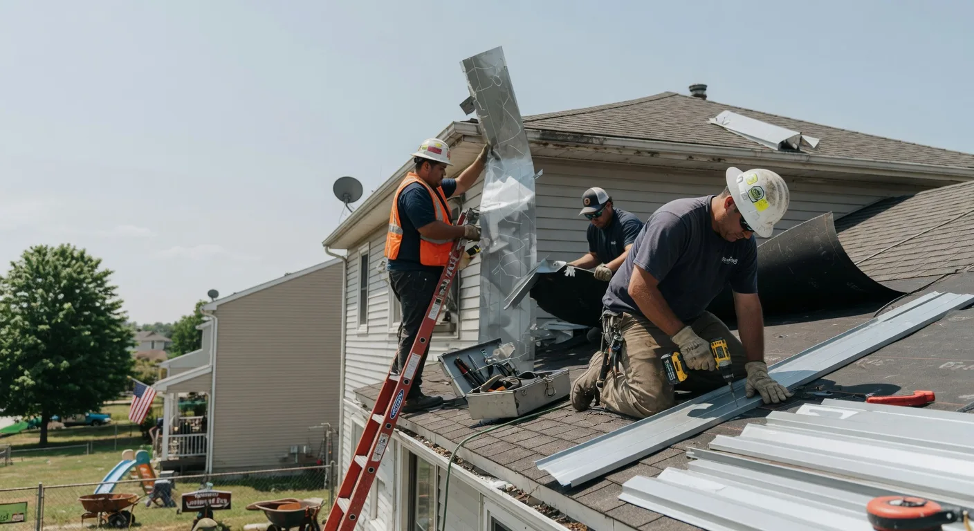 Storm Damage Metal Roof Repair in South Padre Island, TX